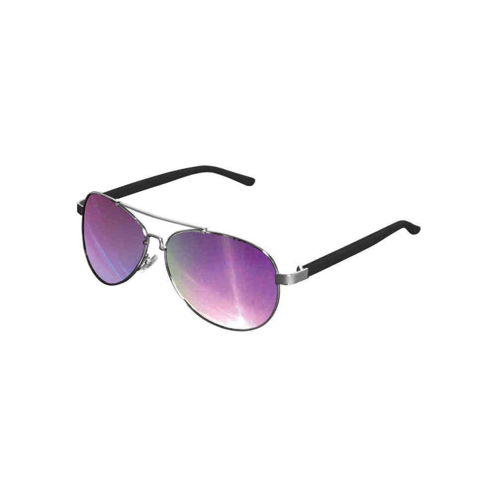 MSTRDS - Sunglasses Mumbo Mirror silver/purple one size Zonnebril - Piloten bril - Zilverkleurig